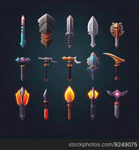 army knife weapon game ai generated. background cook, hunting stainless, blade army knife weapon game illustration. army knife weapon game ai generated