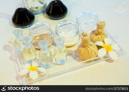 Aromatic massage set using in spa