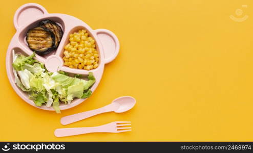 arrangement batch meal with copy space