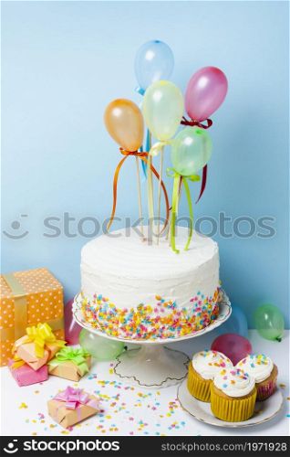 arrangement birthday party concept. High resolution photo. arrangement birthday party concept. High quality photo