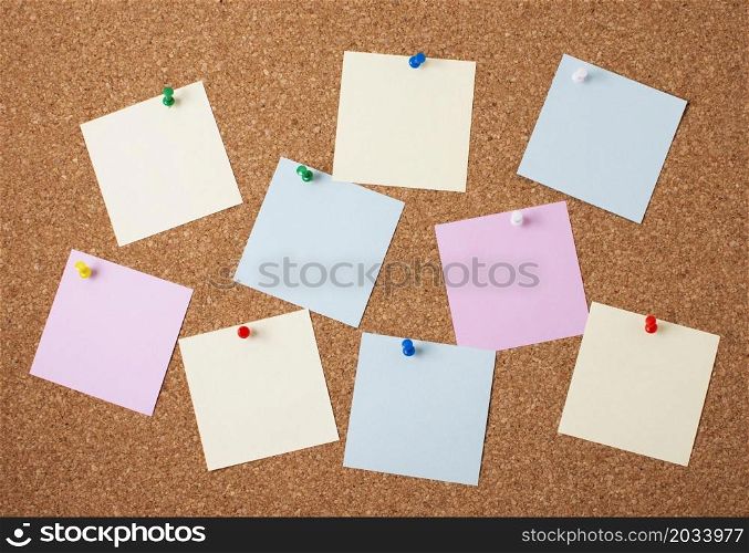 arrangement blank sticky notes