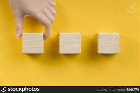 arrangement blank wooden cubes. Resolution and high quality beautiful photo. arrangement blank wooden cubes. High quality beautiful photo concept