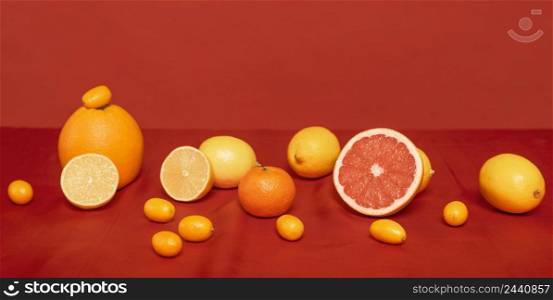 arrangement citruses red