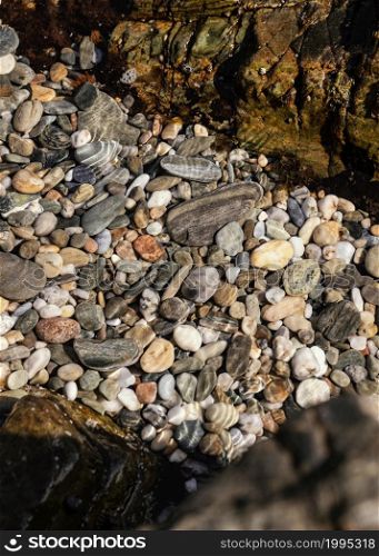 arrangement stones beach