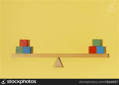 arrangement with wooden colorful cubes. High resolution photo. arrangement with wooden colorful cubes. High quality photo