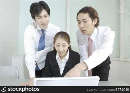 Arranging office workers