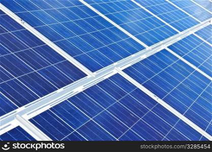 Array of alternative energy photovoltaic solar panels