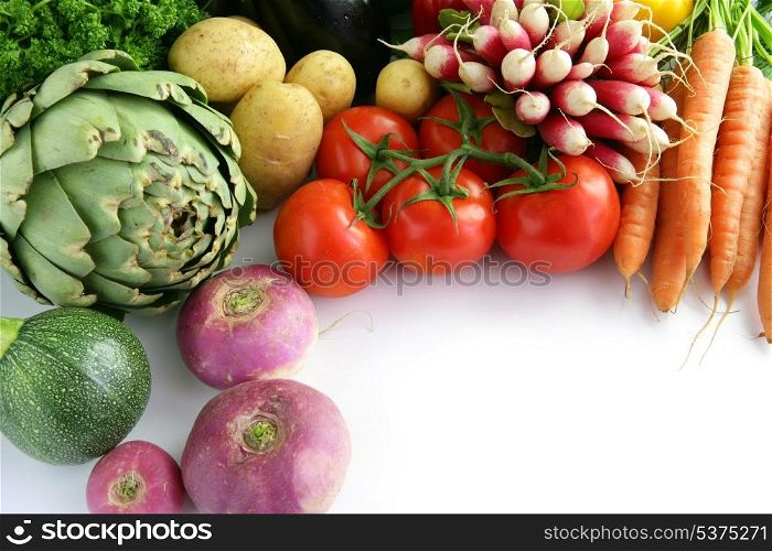 Array of vegetables