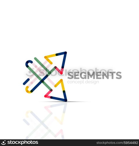 Arrow icon logo. Company branding element. Arrow icon logo. Company branding element. Illustration