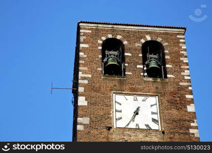 arsago seprio old abstract in italy the wall and church tower bell sunny day