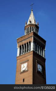 arsago seprio old abstract in italy the wall and church tower bell sunny day