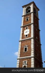 arsago seprio old abstract in italy the wall and church tower bell sunny day