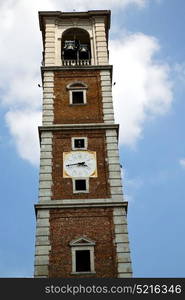 arsago seprio old abstract in italy the wall and church tower bell sunny day