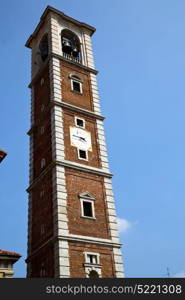 arsago seprio old abstract in italy the wall and church tower bell sunny day