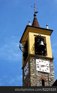 arsago seprio old abstract in italy the wall and church tower bell sunny day