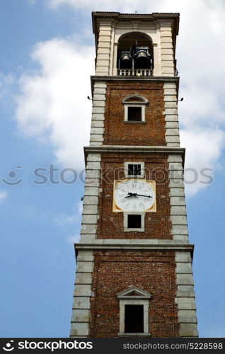 arsago seprio old abstract in italy the wall and church tower bell sunny day