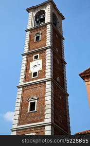 arsago seprio old abstract in italy the wall and church tower bell sunny day