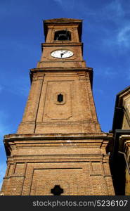 arsago seprio old abstract in italy the wall and church tower bell sunny day