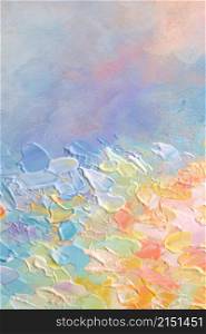 Art Abstract acrylic and watercolor smear blot painting. Pastel Color texture vertical background.