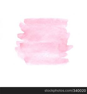 Art abstract illustration, Red watercolor painting textured design on white paper background