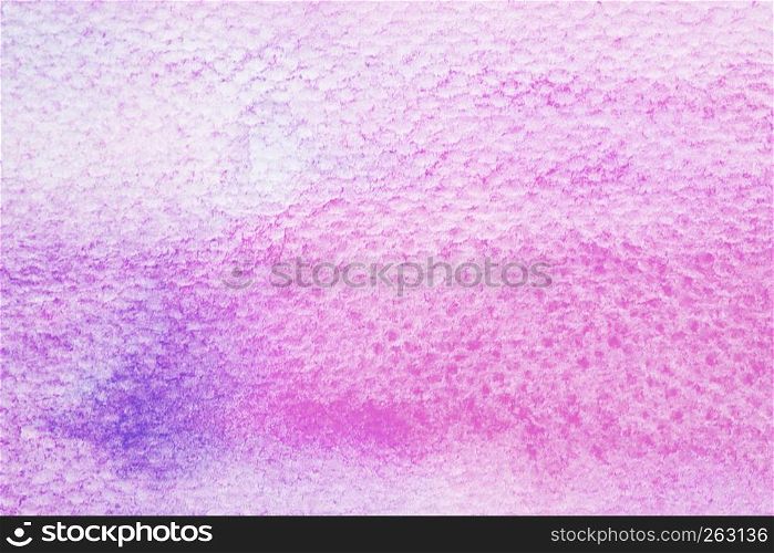 Art abstract ultra violet watercolor painting design textured on white paper background