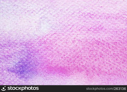 Art abstract ultra violet watercolor painting design textured on white paper background