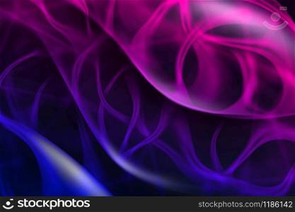 Art background with colored abstract curved duotone waves and soft light. Layout can be used for your creativity.. Colorful abstract wavy background with soft light.