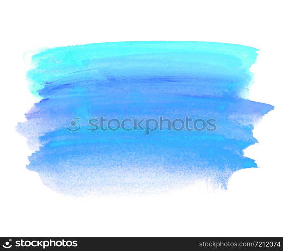 Art hand brush strokes painting watercolor on white background.