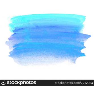 Art hand brush strokes painting watercolor on white background.