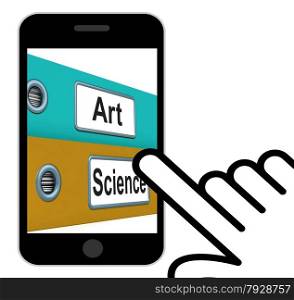 Art Science Folders Displaying Humanities Or Sciences
