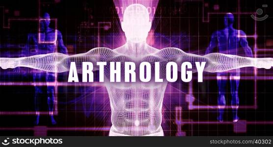 Arthrology as a Digital Technology Medical Concept Art. Arthrology