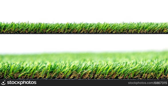 artificial grass isolated on white