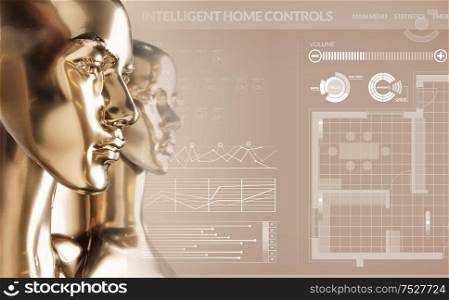 Artificial intelligence concept - smart house