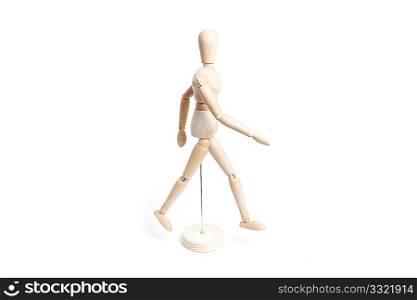 Artist mannequin isolated on white