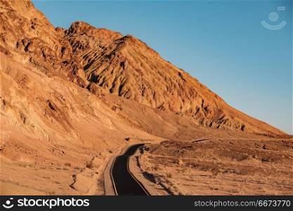 Artist&rsquo;s Drive in Death Valley . Artist&rsquo;s Drive in Death Valley National Park, California, USA.
