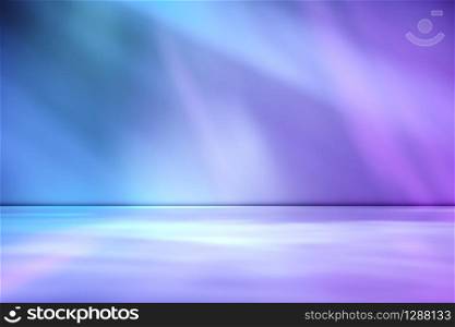 Artistic studio wall background in tones of purple through magenta for product placement or use as a design template