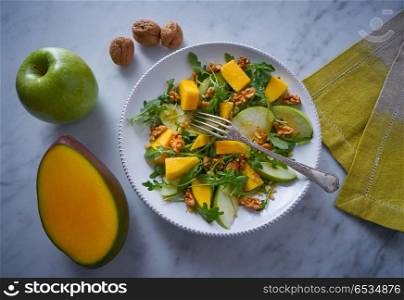 Arugula mango and apple salad healthy. Arugula mango and apple salad healthy for heart