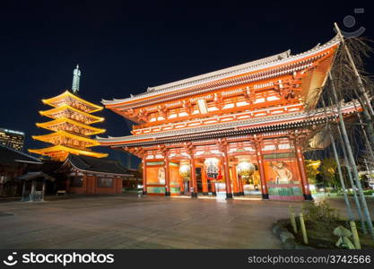 asakusa Sensoji temple in Tokyo Japan