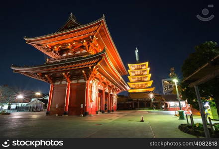 asakusa Sensoji temple in Tokyo Japan