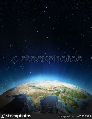 Asia 3d rendering planet. Asia. Elements of this image furnished by NASA 3d rendering. Asia 3d rendering planet