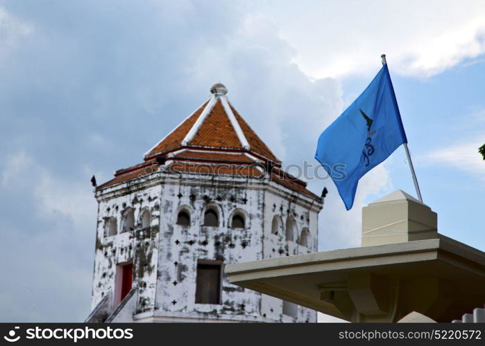 asia bangkok in temple thailand abstract cross colors roof and colors religion mosaic sunny