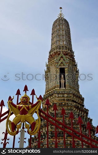 asia bangkok in temple thailand abstract cross colors roof wat and colors religion mosaic sunny