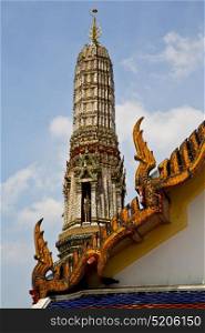 asia bangkok in temple thailand abstract cross colors roof wat and colors religion mosaic sunny