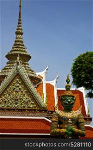 asia bangkok in temple thailand abstract cross colors roof wat sky and colors religion mosaic sunny