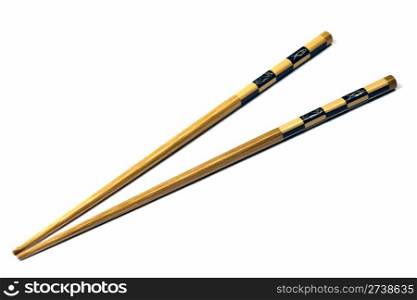 Asia chopsticks isolated on white background