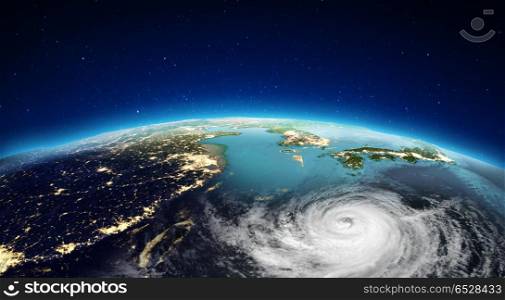 Asia from space. 3d rendering. Asia from space. Elements of this image furnished by NASA. 3d rendering. Asia from space. 3d rendering