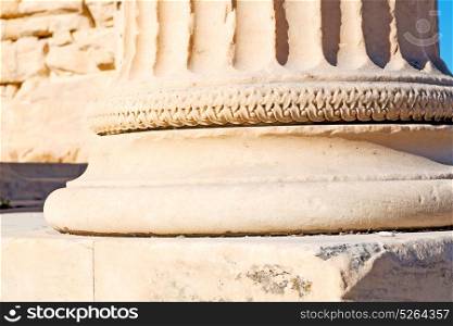 asia greece and roman temple in athens the old column stone construction