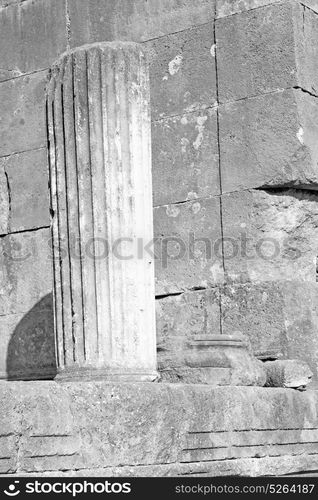 asia greece and roman temple in myra the old column stone construction