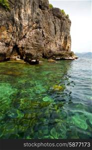 asia in the kho phangan isles bay rocks thailand and south china green sea