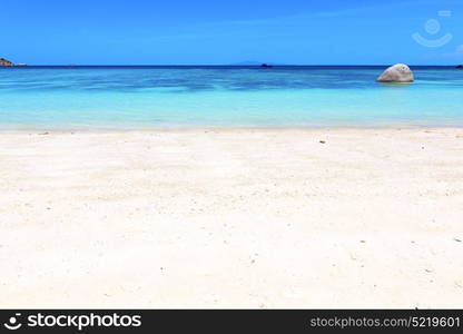 asia kho tao bay isle white beach rocks in thailand and south china sea